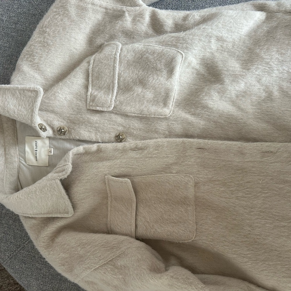 Cream Button-Up Jacket
